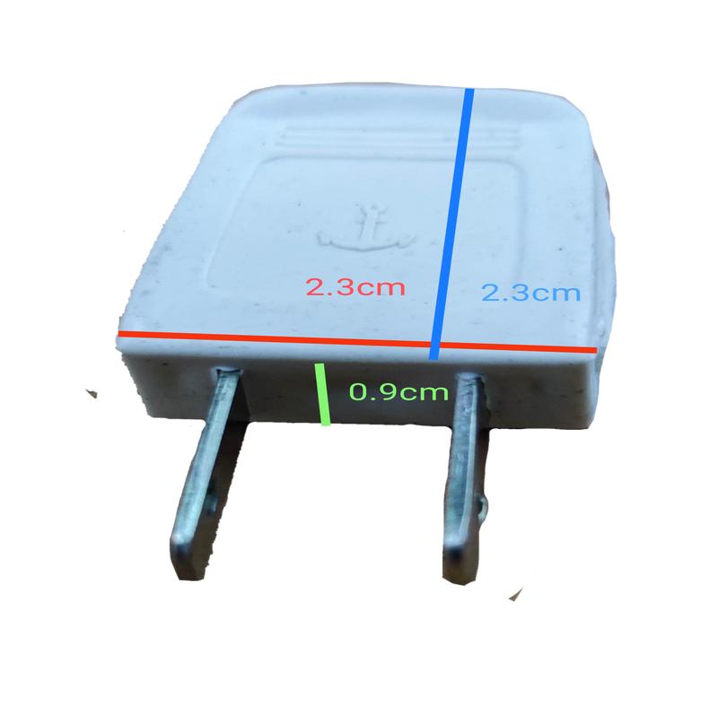 Anchor Plug Plastic 3A 125V Electrical Plug