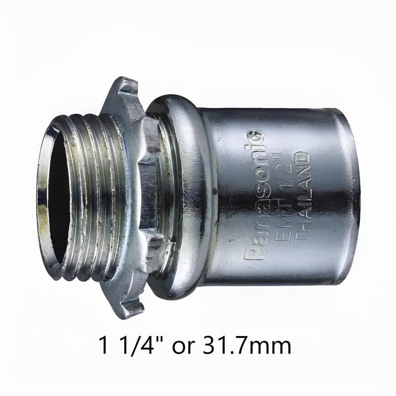 Panasonic 1 1/4\" EMT Connector Compression Type 31.7mm