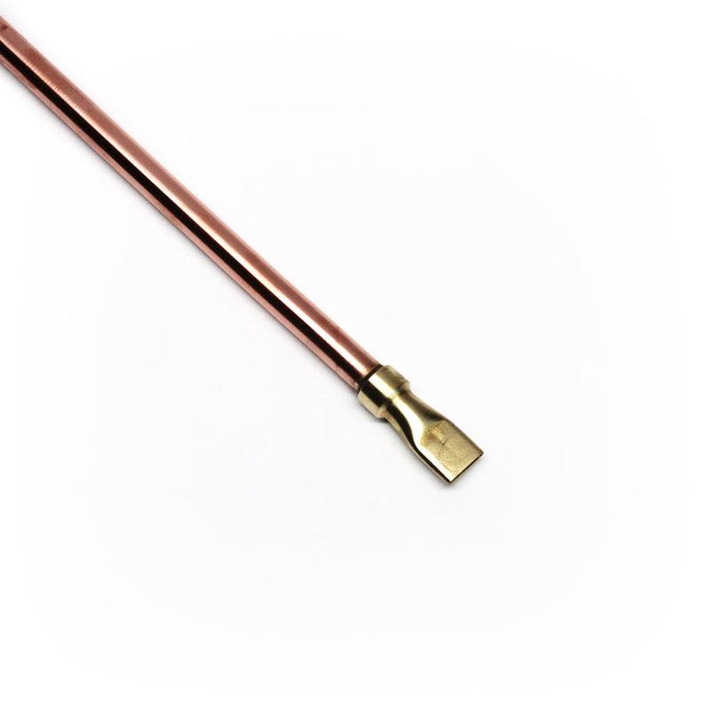 Flat Coolant Nozzle Soldered to Copper Tube