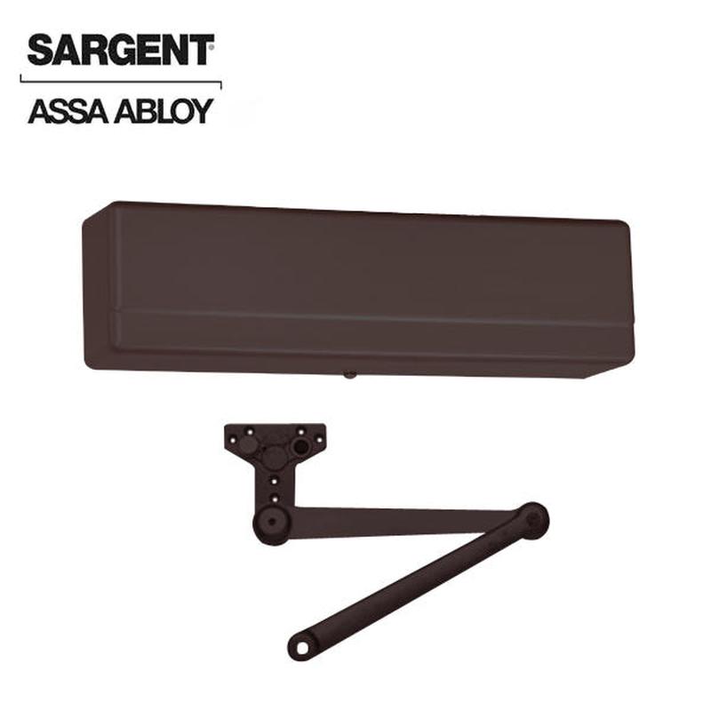 Sargent - 1431 - Powerglide Door Closer - Back Check Function - Heavy Duty Parallel Arm - Adjustable Size 1-6 - Plastic Cover - Dark Oxidized Satin Bronze - Fire Rated - Grade 1
