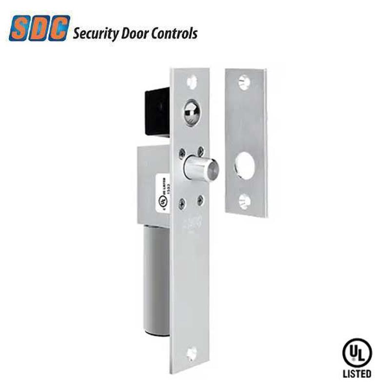 SDC - 1091 - Narrow Mortise Electric Bolt Lock - Concealed - Failsafe - 1-3/4\" Frame - 12/24VDC - Aluminum