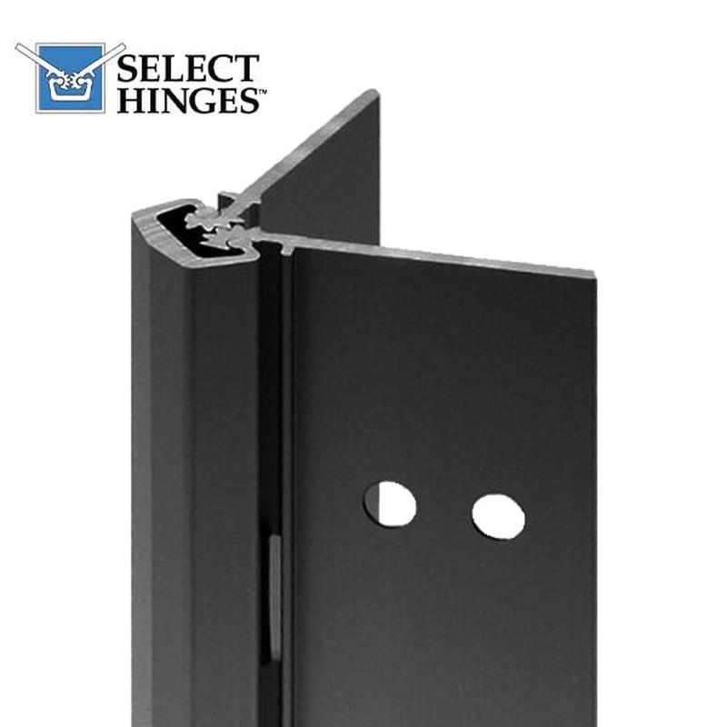 Select Hinges - 11 - 83\" - Geared Concealed Continuous Hinge - Black - Heavy Duty