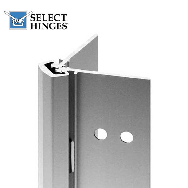 Select Hinges - 18 - 85\" - Geared Concealed Continuous Hinge - Aluminum - Heavy Duty
