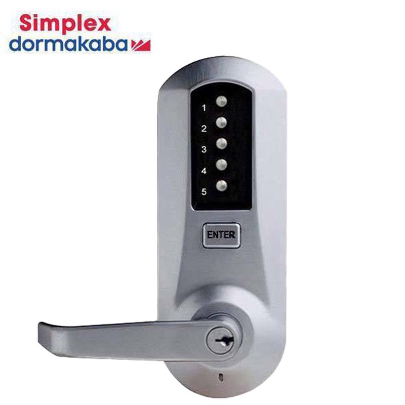 Simplex - 5010XS - Mechanical Pushbutton Combination Exit Trim Lever - Schlage \'C\' - Optional Finish - Grade 1