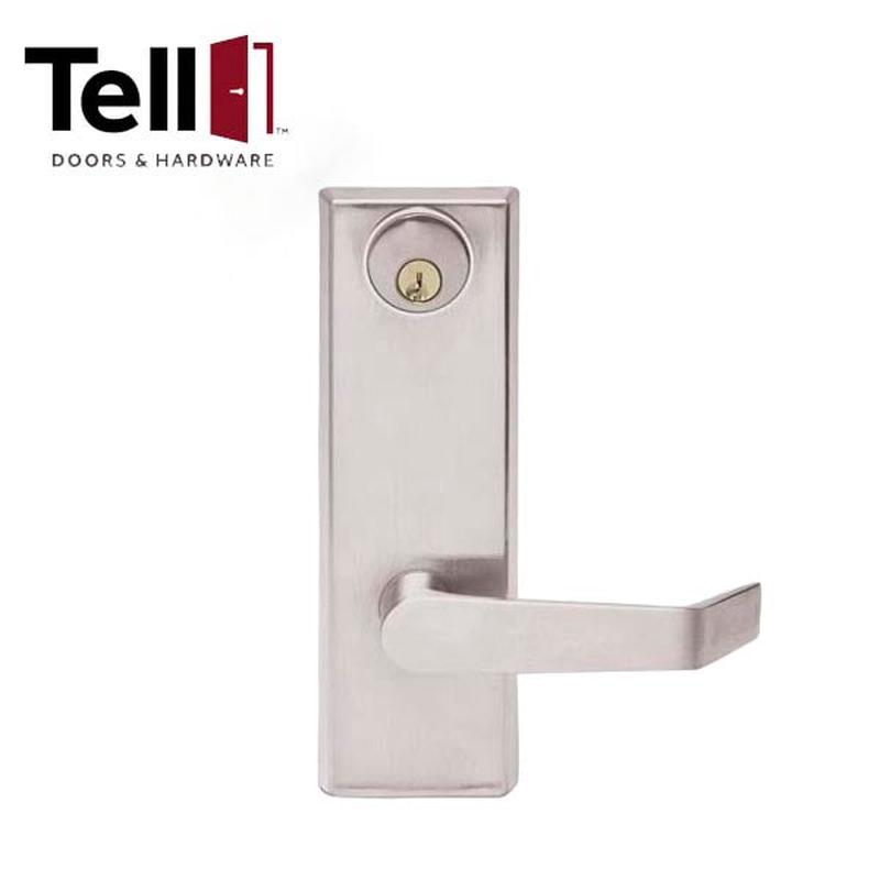 TELL - CTL 881 - Escutcheon Panic Trim - Entrance Function - Satin Chrome - Grade 1