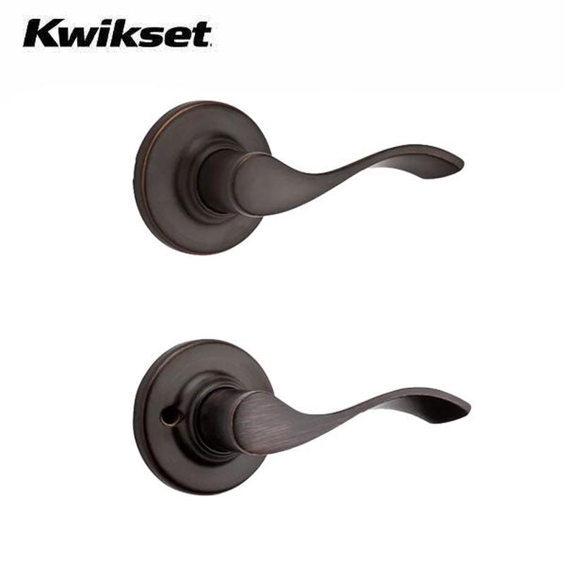 Kwikset - 200BL  - Balboa Lever Set - Round Rose - 11P - Venetian Bronze - Passage - Grade 3