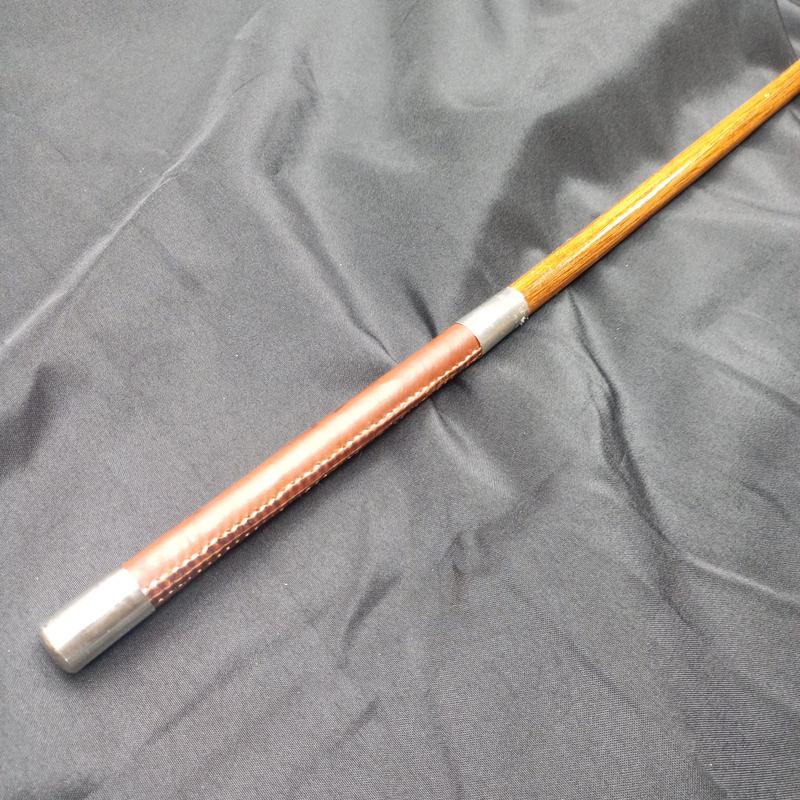 (D) Single Horse Holly Whip with Nickel Mounts by Richard Nicoll - 69\" Stick
